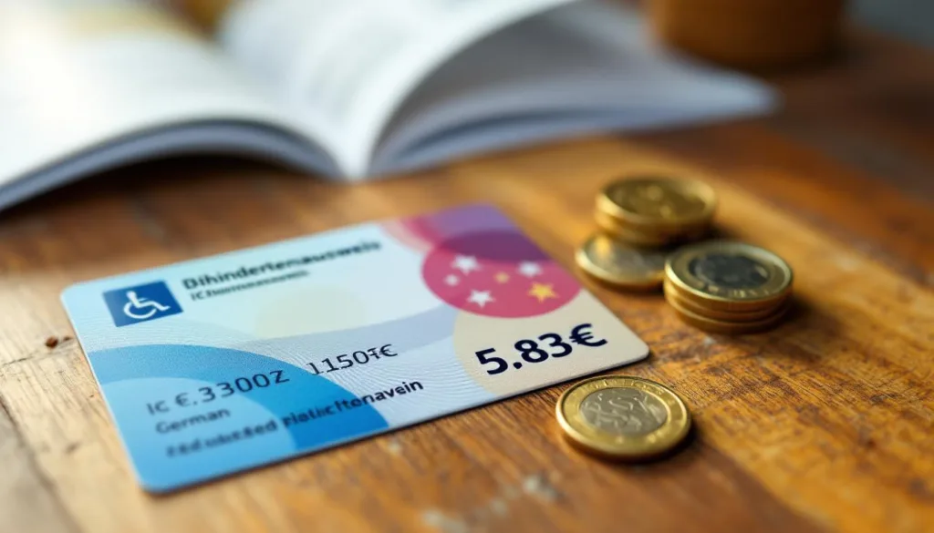 ein inhaber eines behindertenausweises erklärt, wie er den rundfunkbeitrag auf nur 5,83 € reduziert und dabei bares geld spart.