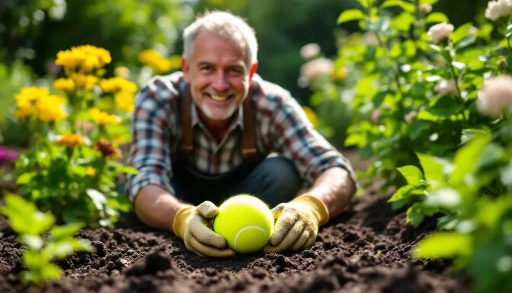 entdecke, warum ein britischer gärtner empfiehlt, einen tennisball im garten zu platzieren – praktische tipps für gesündere pflanzen und einen gepflegten außenbereich.