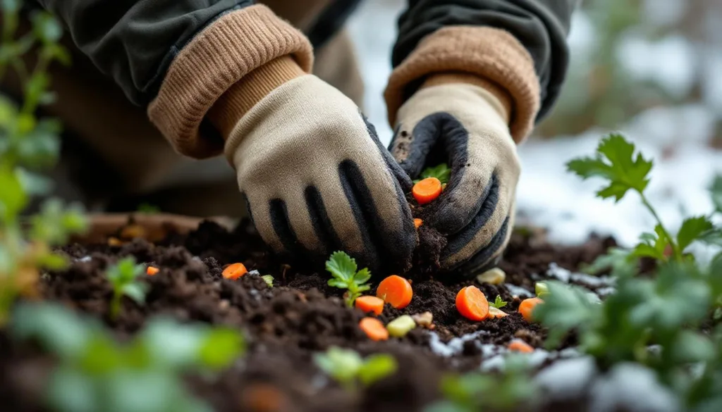 ein britischer gärtner gibt tipps, welche essensreste du im januar sicher im garten entsorgen kannst, um den boden zu verbessern und pflanzen zu unterstützen.